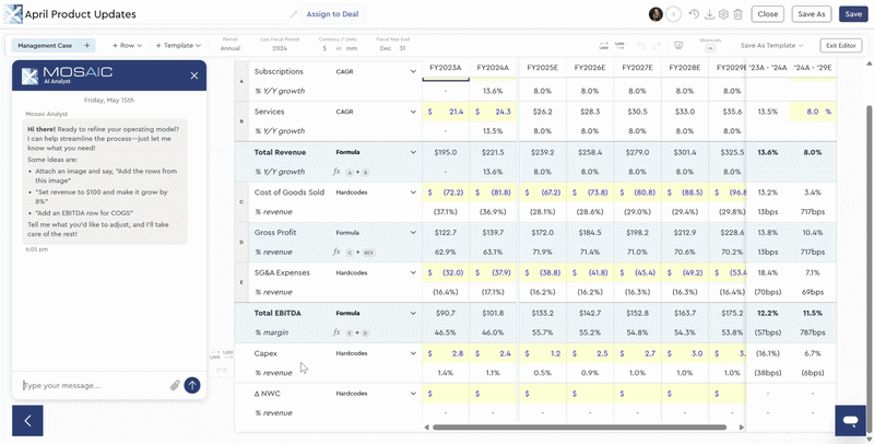 Enhanced AI Analyst Chat Experience